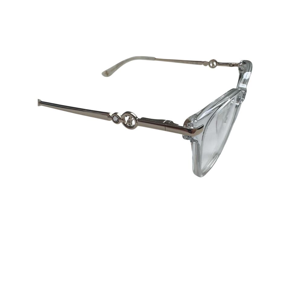 NEW Juicy Couture Crystal square cat eye clear gold glasses - Picture 9 of 10